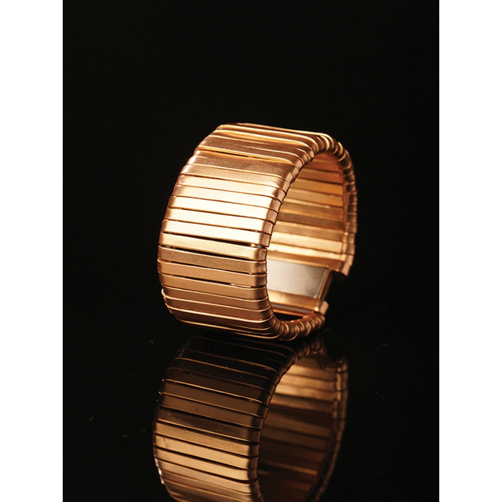Suhani Pittie Galactic Shield Gold Ribbon Cuff Bracelet