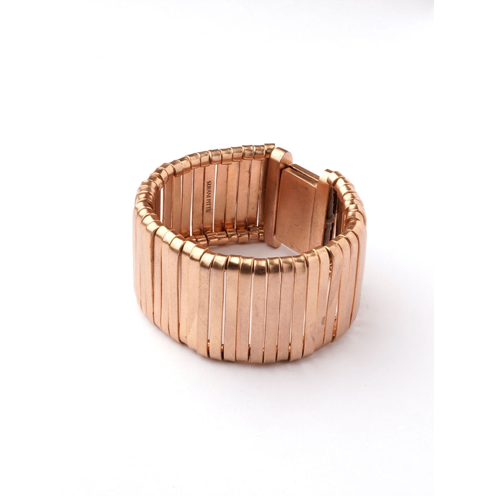 Suhani Pittie Galactic Shield Gold Ribbon Cuff Bracelet