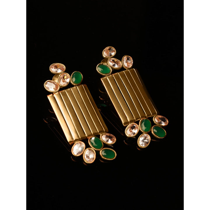 Suhani Pittie Astral Shield Gold Ribbon Earrings