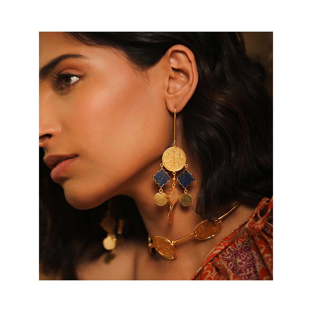 Tanvi Garg Everling Coin Earrings
