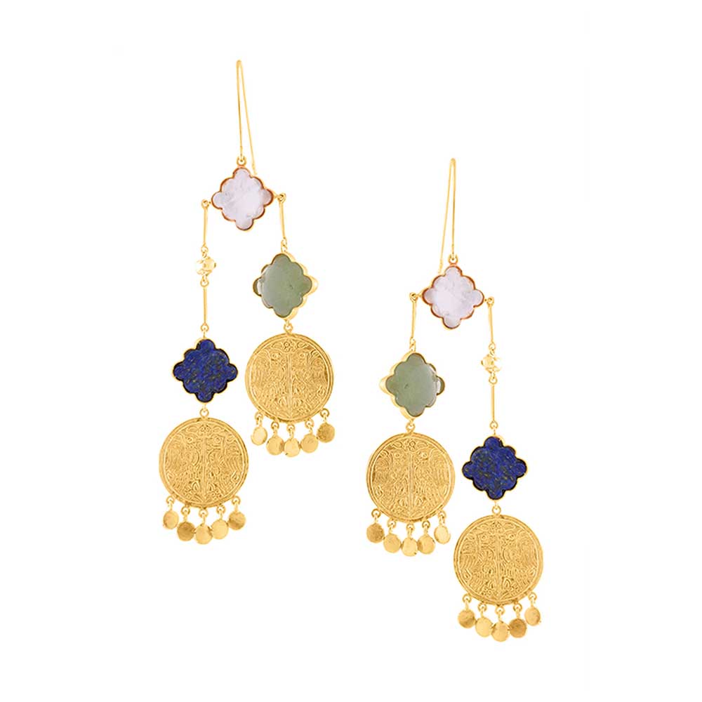 Tanvi Garg Everling Coin Fall Earrings