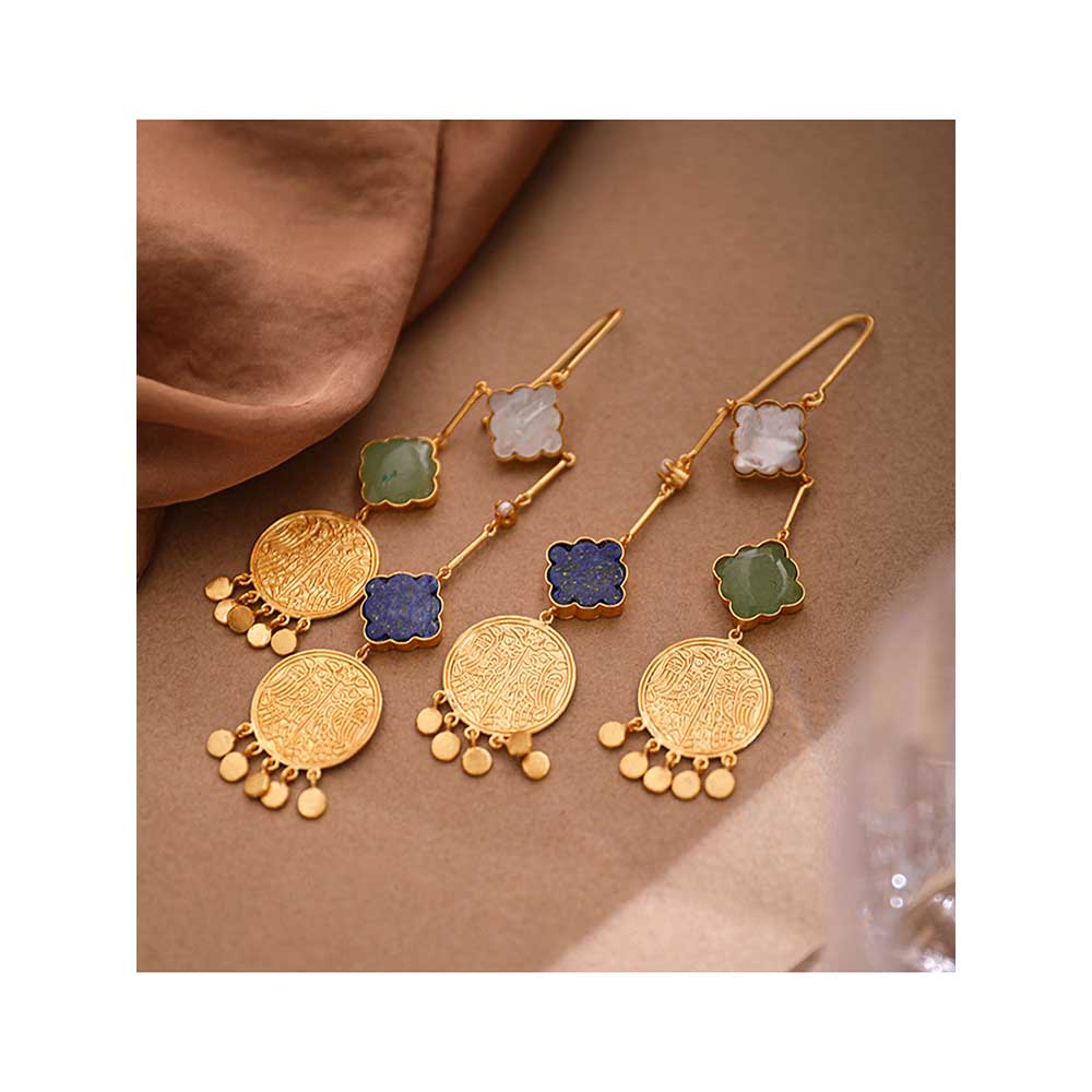 Tanvi Garg Everling Coin Fall Earrings