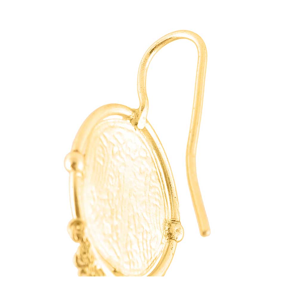 Tanvi Garg Gleb Muhur Coin Chain Dangler Earrings