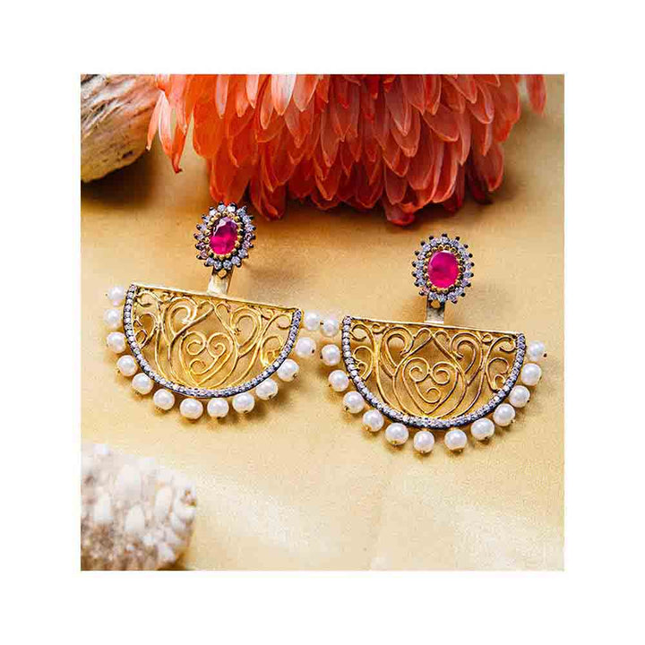 Tanvi Garg Bloom Imperial 2 In 1 Earrings-Studs