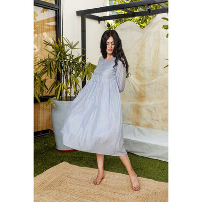 Tatwa Designs Midnight Blue Maxi Dress (Set of 2)