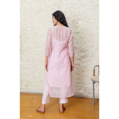 Tatwa Designs Pink Cyprus Kurta (Set of 3)