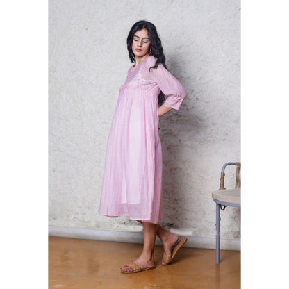 Tatwa Designs Pink Maxi Dress (Set of 2)