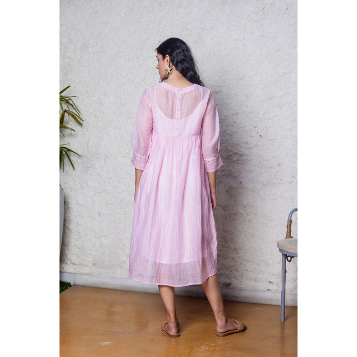 Tatwa Designs Pink Maxi Dress (Set of 2)