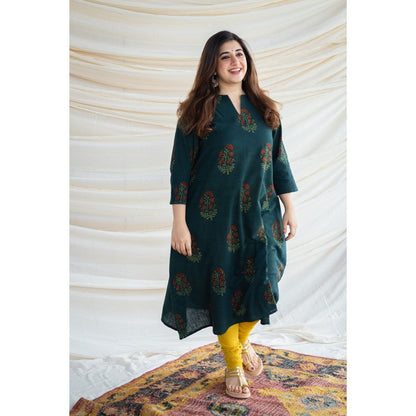 The Indian Ethnic Co. Bargad Slub Cotton Kurta