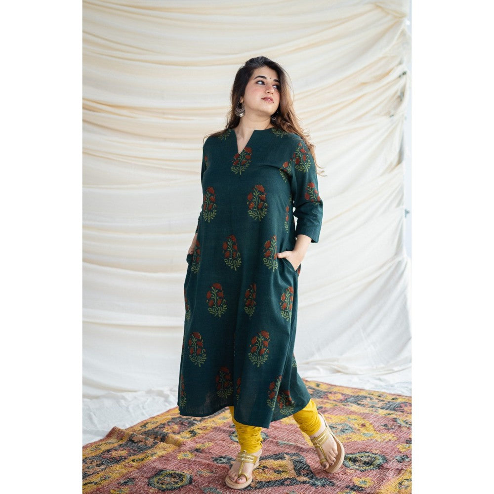 The Indian Ethnic Co. Bargad Slub Cotton Kurta
