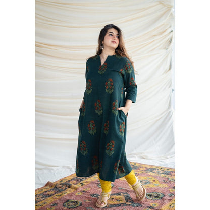 The Indian Ethnic Co. Bargad Slub Cotton Kurta