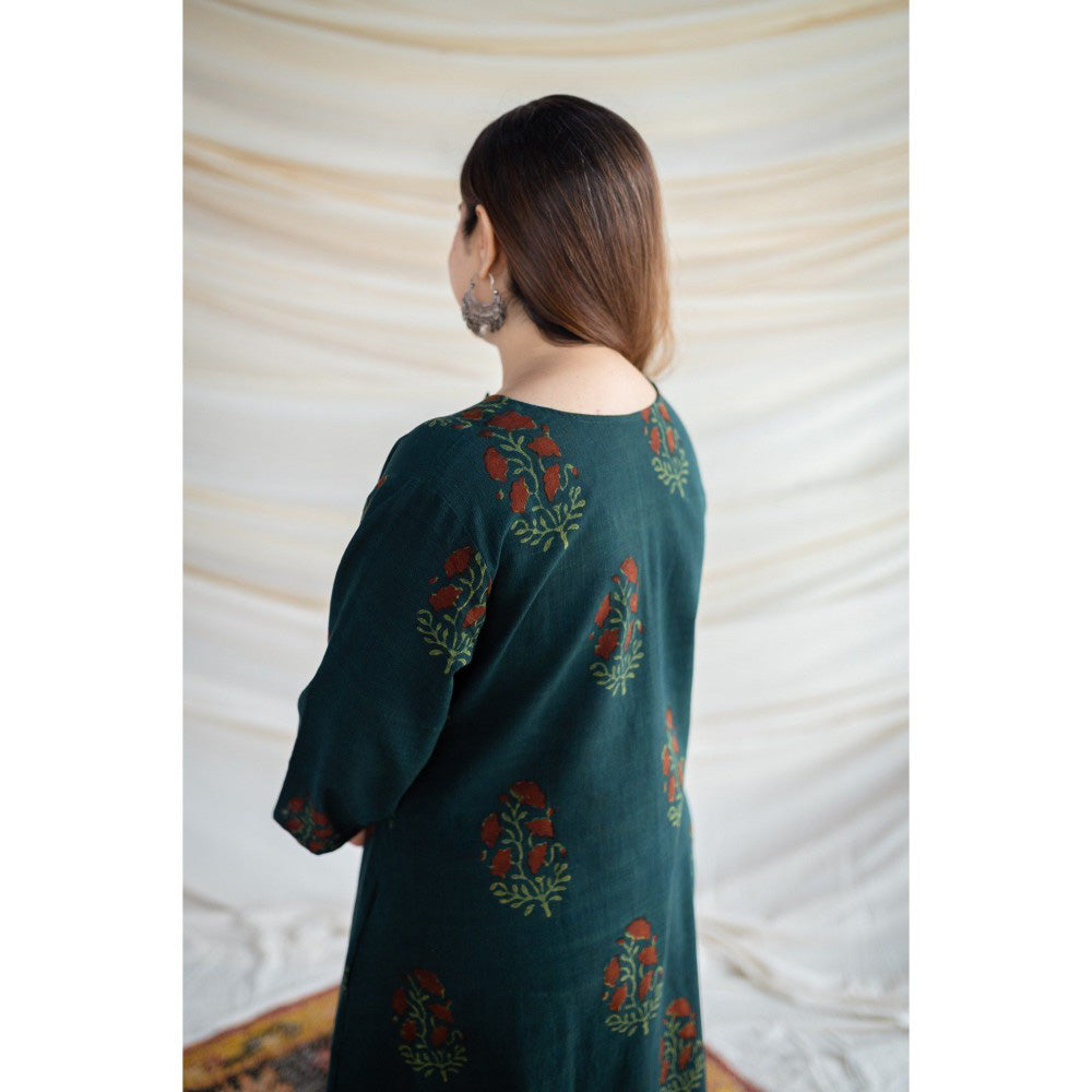 The Indian Ethnic Co. Bargad Slub Cotton Kurta