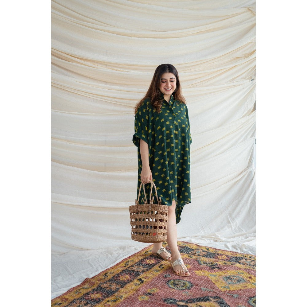The Indian Ethnic Co. Bargad Slub Cotton Dress