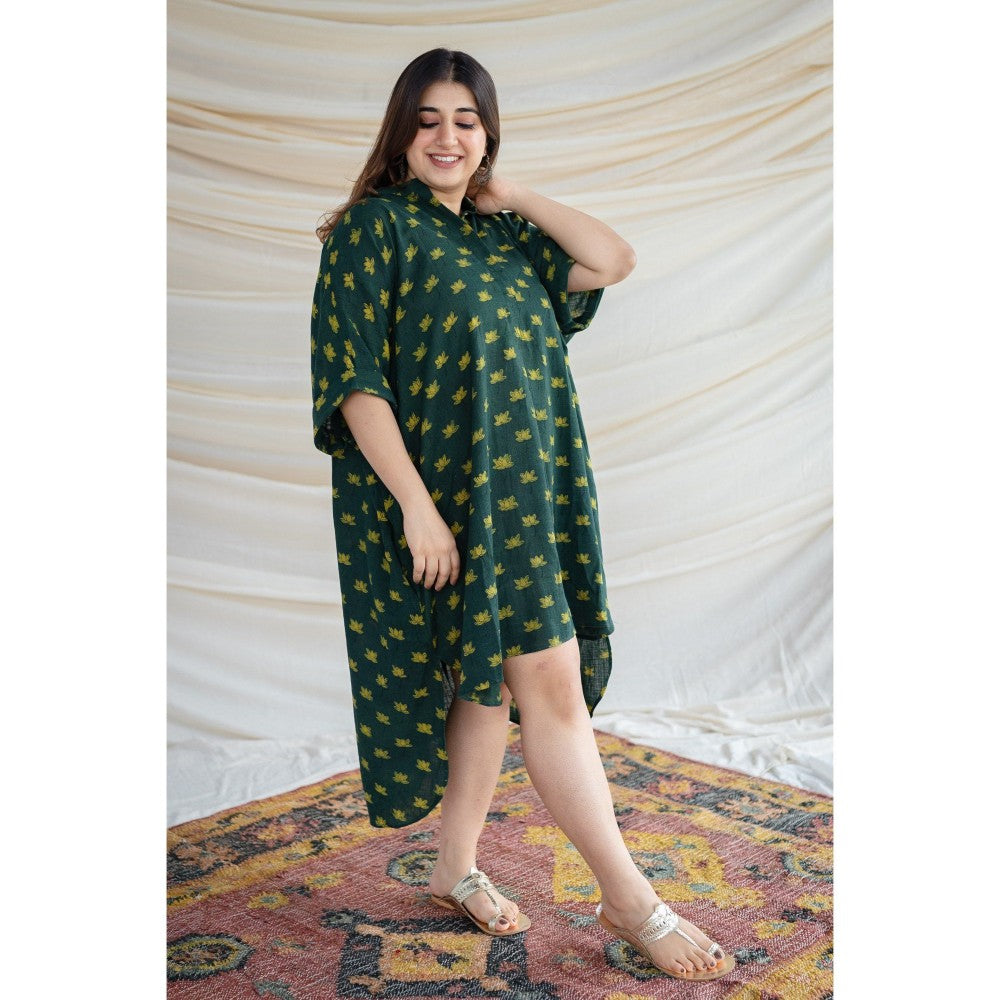 The Indian Ethnic Co. Bargad Slub Cotton Dress