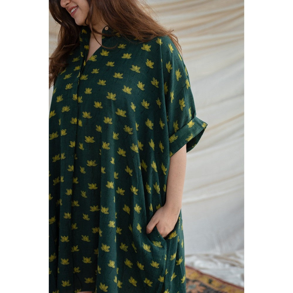 The Indian Ethnic Co. Bargad Slub Cotton Dress