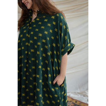 The Indian Ethnic Co. Bargad Slub Cotton Dress