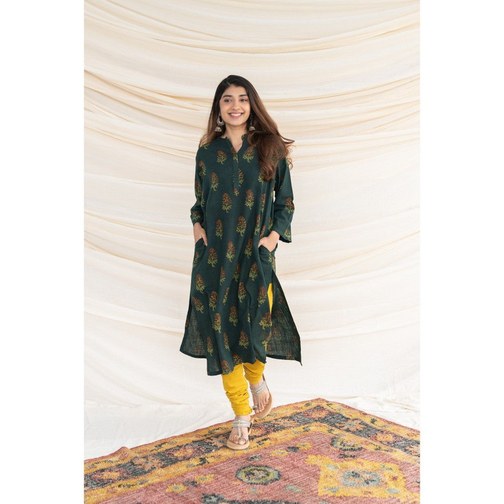 The Indian Ethnic Co. Bargad Slub Cotton Kurta