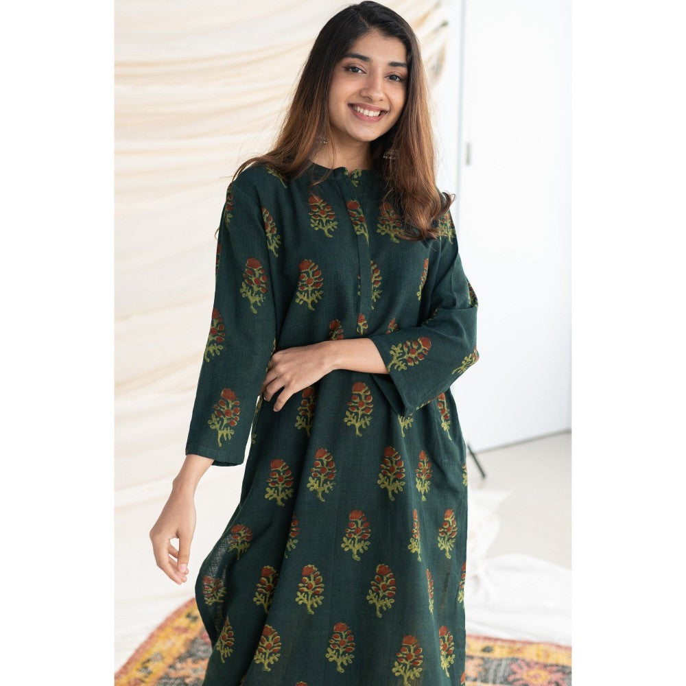 The Indian Ethnic Co. Bargad Slub Cotton Kurta