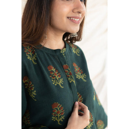 The Indian Ethnic Co. Bargad Slub Cotton Kurta