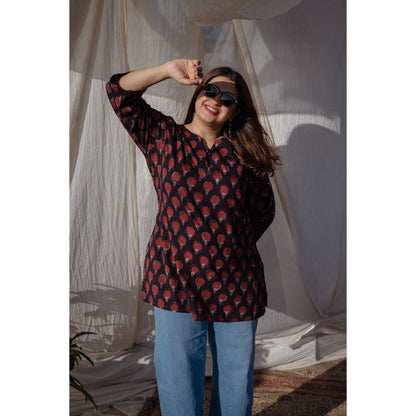 The Indian Ethnic Co. Jahota Cotton Short Top