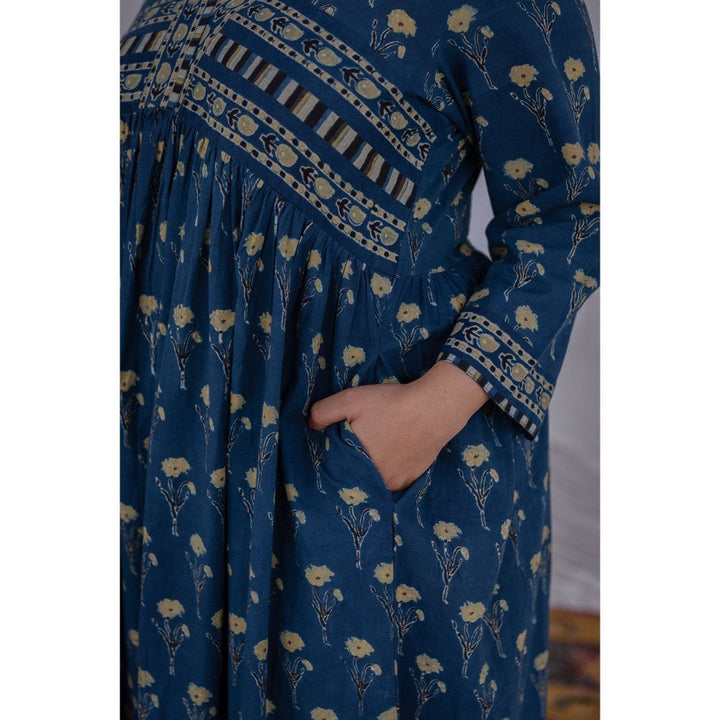 The Indian Ethnic Co. Ajrakh Cotton Maxi Dress