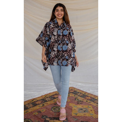 The Indian Ethnic Co. Black Jahota Cotton Tunic