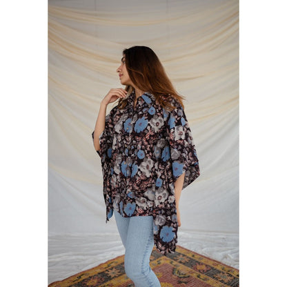 The Indian Ethnic Co. Black Jahota Cotton Tunic