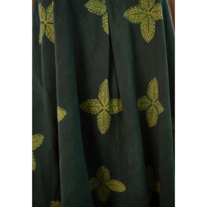 The Indian Ethnic Co. Green Dabu Cotton Top