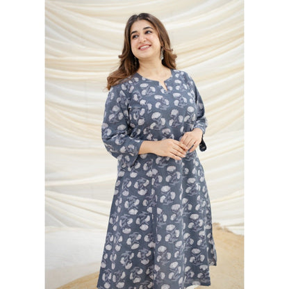 The Indian Ethnic Co. Dhriti Jahota Grey Cotton Kali Kurta