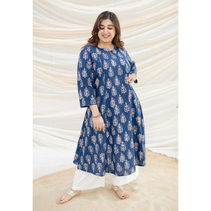 The Indian Ethnic Co. Garima Bagru Kali Cotton Kurta