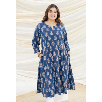 The Indian Ethnic Co. Garima Bagru Kali Cotton Kurta