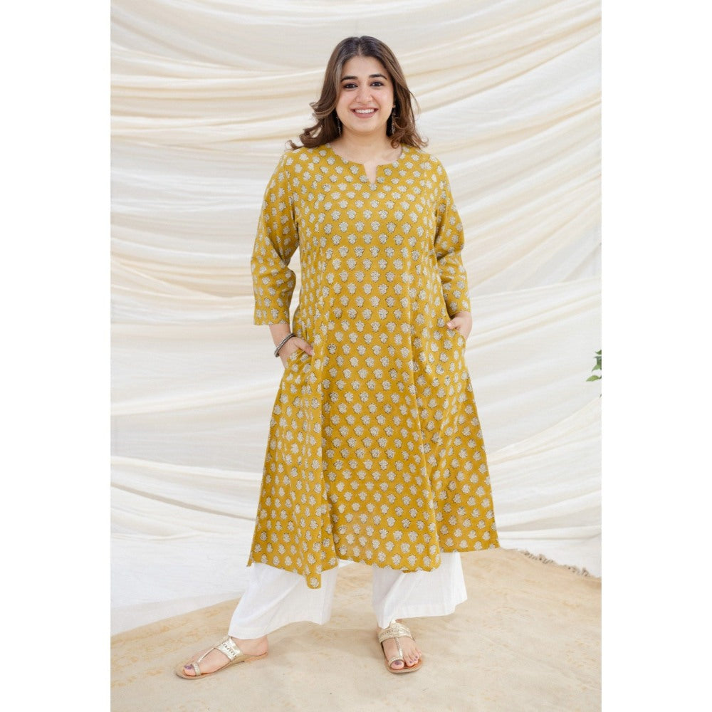 The Indian Ethnic Co. Hiral Bagru Kali Cotton Kurta