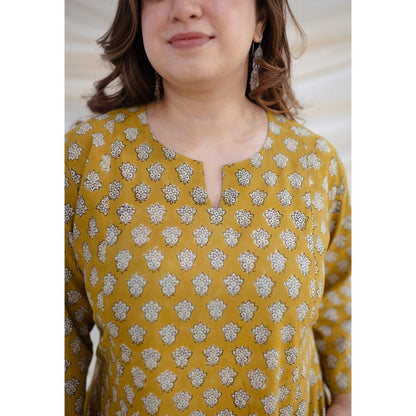 The Indian Ethnic Co. Hiral Bagru Kali Cotton Kurta