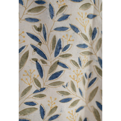 The Indian Ethnic Co. White Kalamkari Cotton Kali Kurta