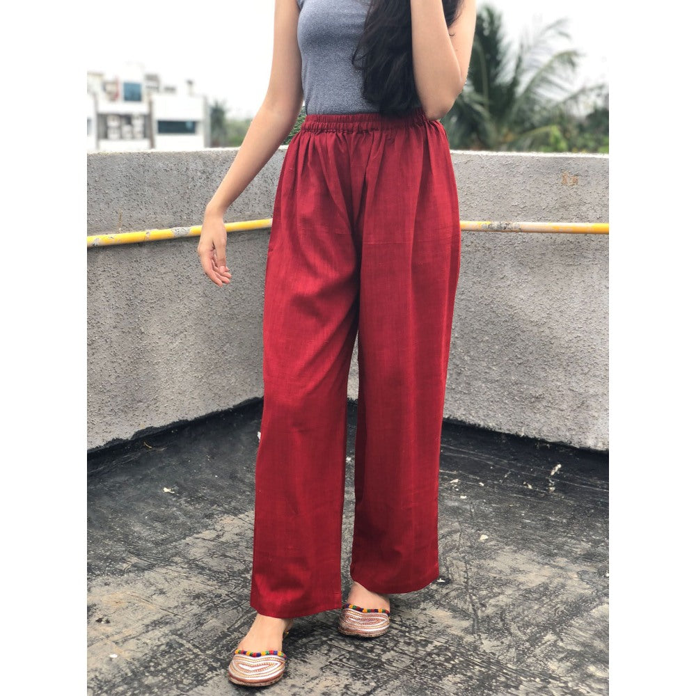 The Indian Ethnic Co. Madder Kala Cotton Palazzo