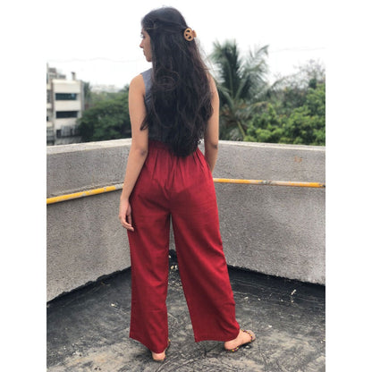 The Indian Ethnic Co. Madder Kala Cotton Palazzo