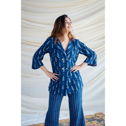 The Indian Ethnic Co. Samita Dabu Cotton Co-Ord Suit (Set of 2)