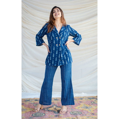 The Indian Ethnic Co. Samita Dabu Cotton Co-Ord Suit (Set of 2)