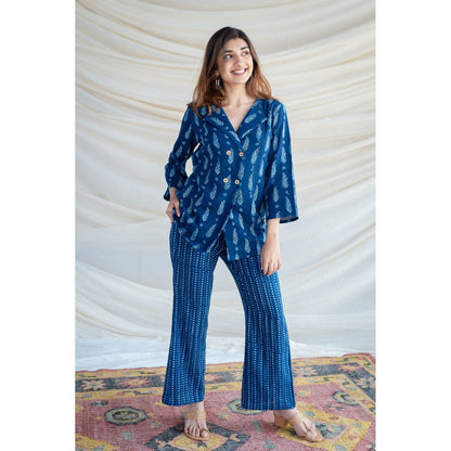 The Indian Ethnic Co. Samita Dabu Cotton Co-Ord Suit (Set of 2)
