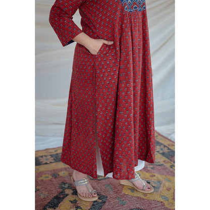 The Indian Ethnic Co. Nainika Ajrakh Cotton Kurta