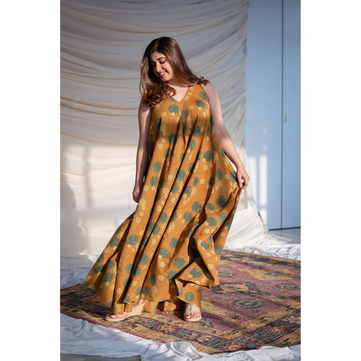 The Indian Ethnic Co. Chaitali Ajrakh Cotton Dress