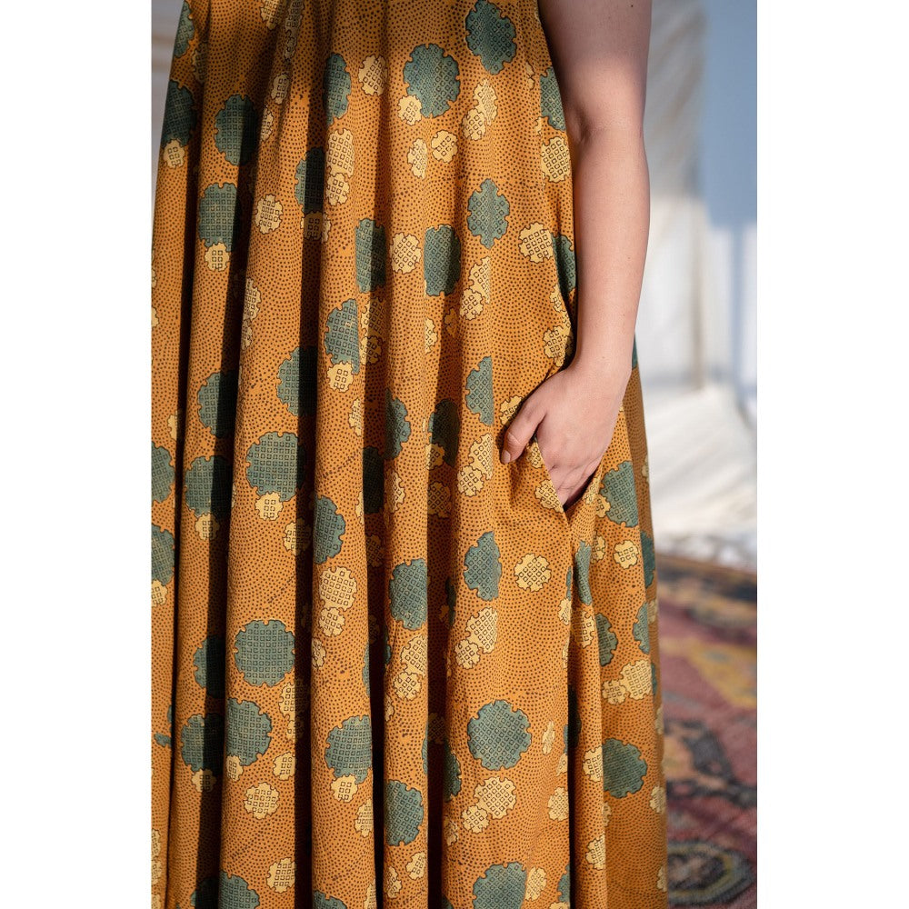 The Indian Ethnic Co. Chaitali Ajrakh Cotton Dress