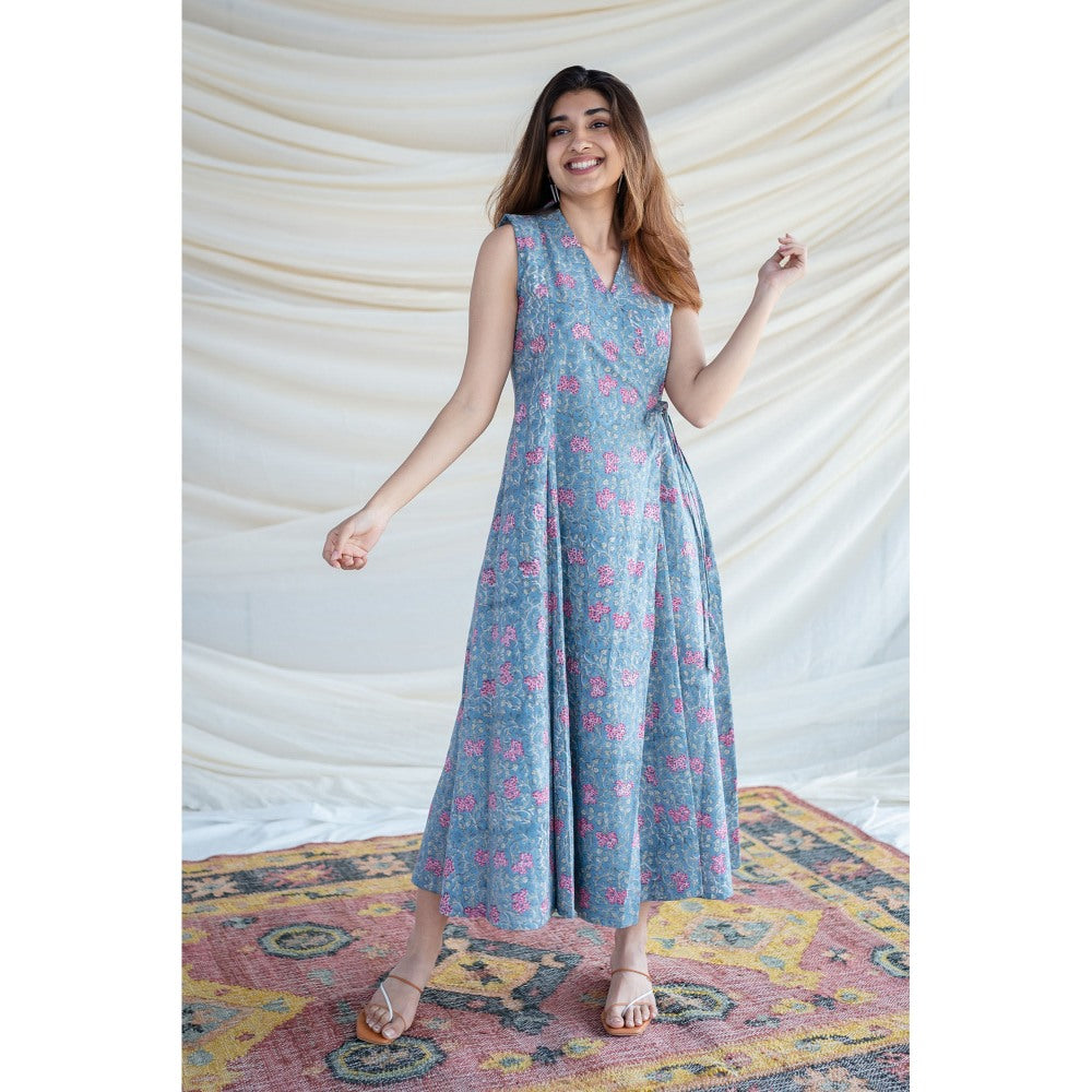 The Indian Ethnic Co. Ashnoor Sanganeri Organic Cotton Dress