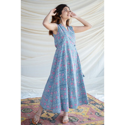 The Indian Ethnic Co. Ashnoor Sanganeri Organic Cotton Dress