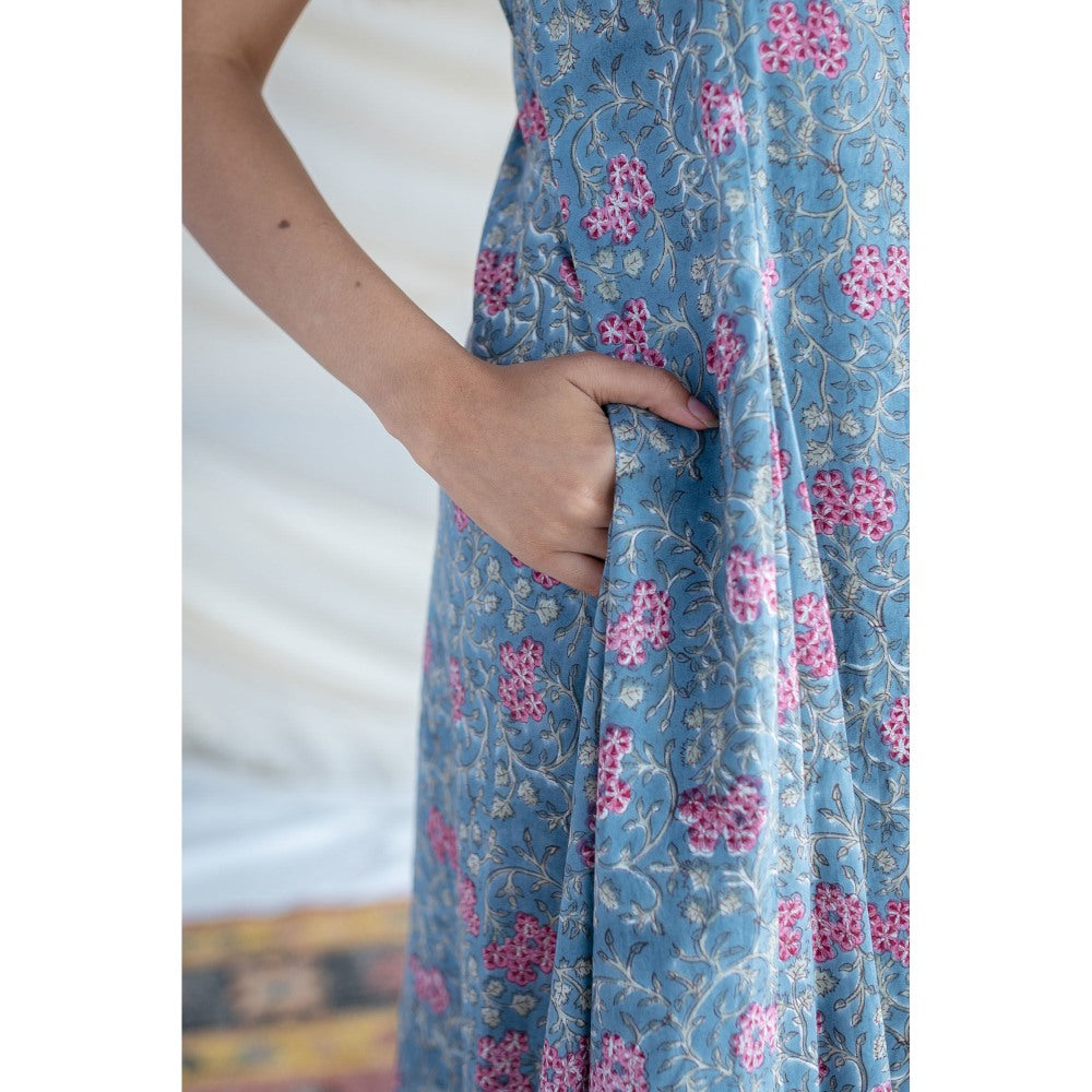 The Indian Ethnic Co. Ashnoor Sanganeri Organic Cotton Dress