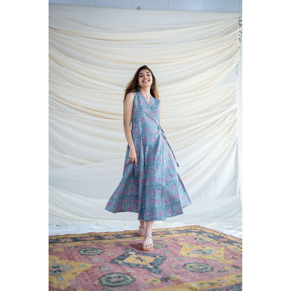 The Indian Ethnic Co. Ashnoor Sanganeri Organic Cotton Dress