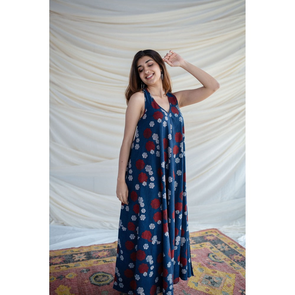 The Indian Ethnic Co. Anahita Ajrakh Cotton Dress
