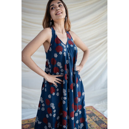 The Indian Ethnic Co. Anahita Ajrakh Cotton Dress