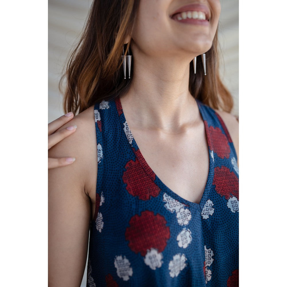 The Indian Ethnic Co. Anahita Ajrakh Cotton Dress