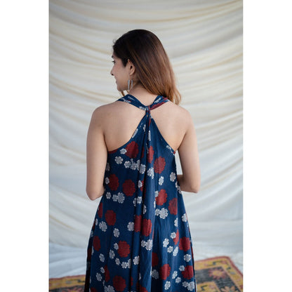 The Indian Ethnic Co. Anahita Ajrakh Cotton Dress